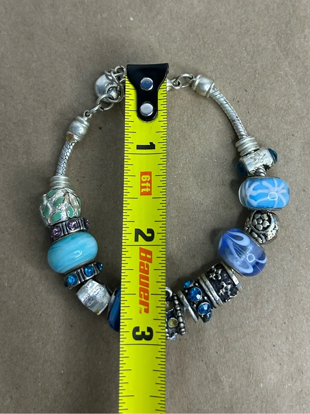5 for $25🔥Murano Glass Beaded European Style Bracelet